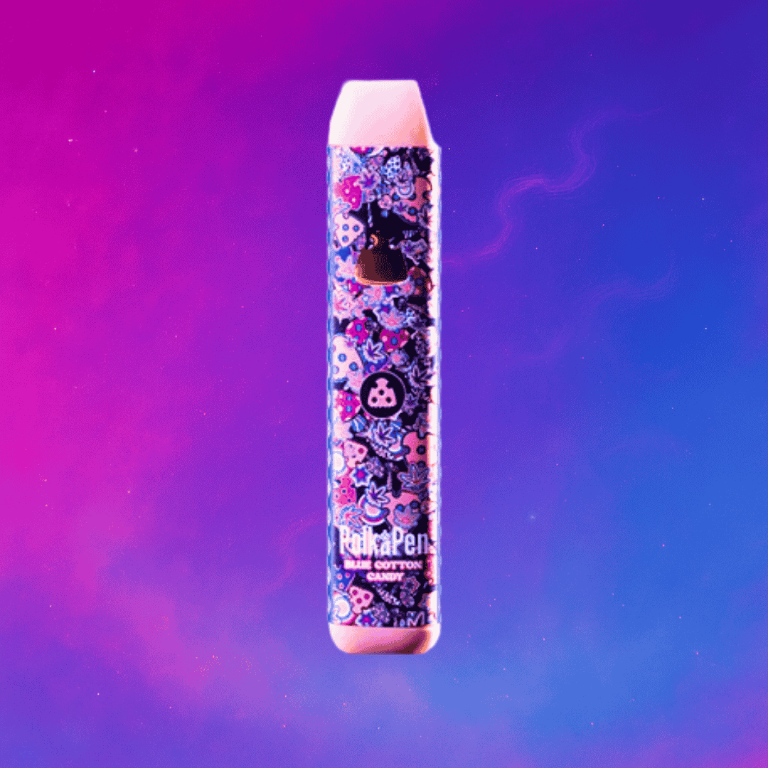 Blue Cotton Candy Vape | PolkaPuff 2G Indica Blue Cotton Candy Vape | PolkaPuff 2G Indica